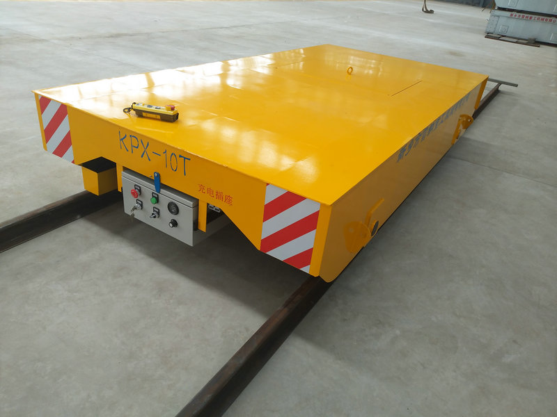 Industriële 10 Ton Motorized Rail Transfer Trolley Cart