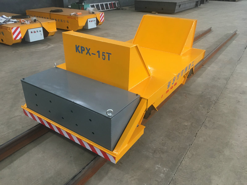 15 Tons Staal Coil Batterij Rail Transfer Cart