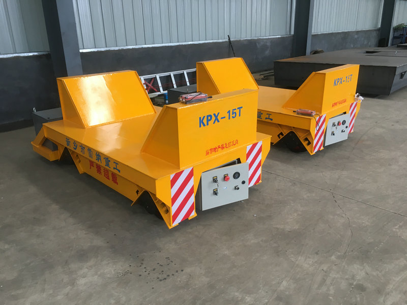 15 Tons Staal Coil Batterij Rail Transfer Cart