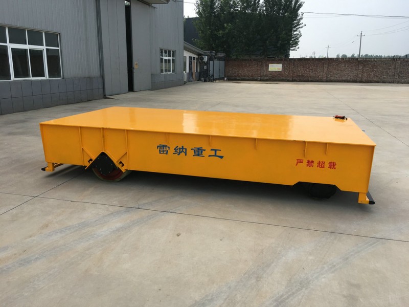 Motor Driven 60T Elektrische Trackless Transfer Wagon
