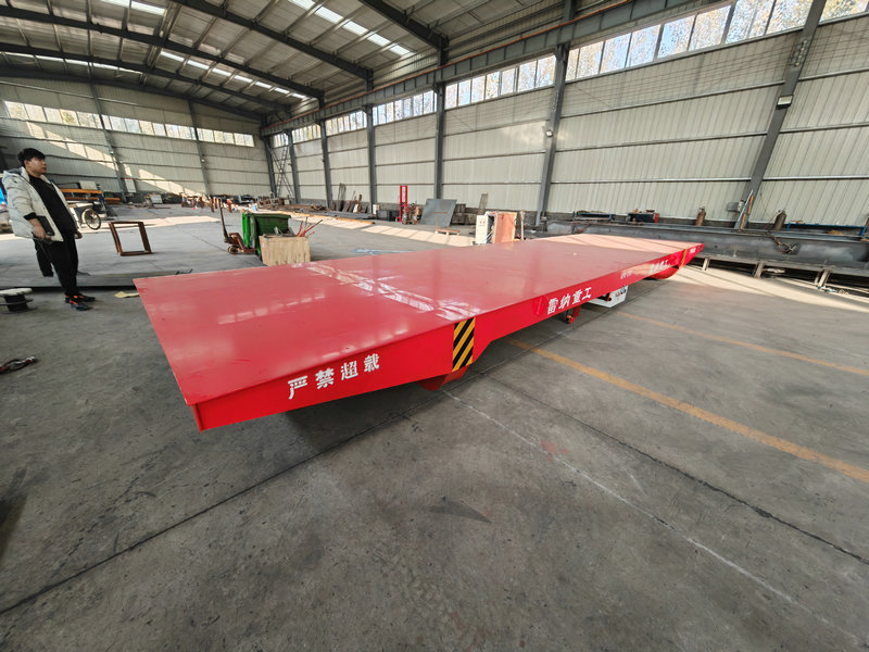 20 ton aangepaste lage spanning aangedreven stalen spoorwegtransfertrolley