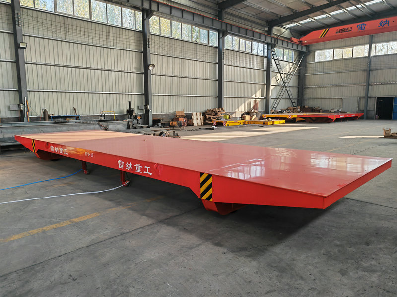 20 ton aangepaste lage spanning aangedreven stalen spoorwegtransfertrolley